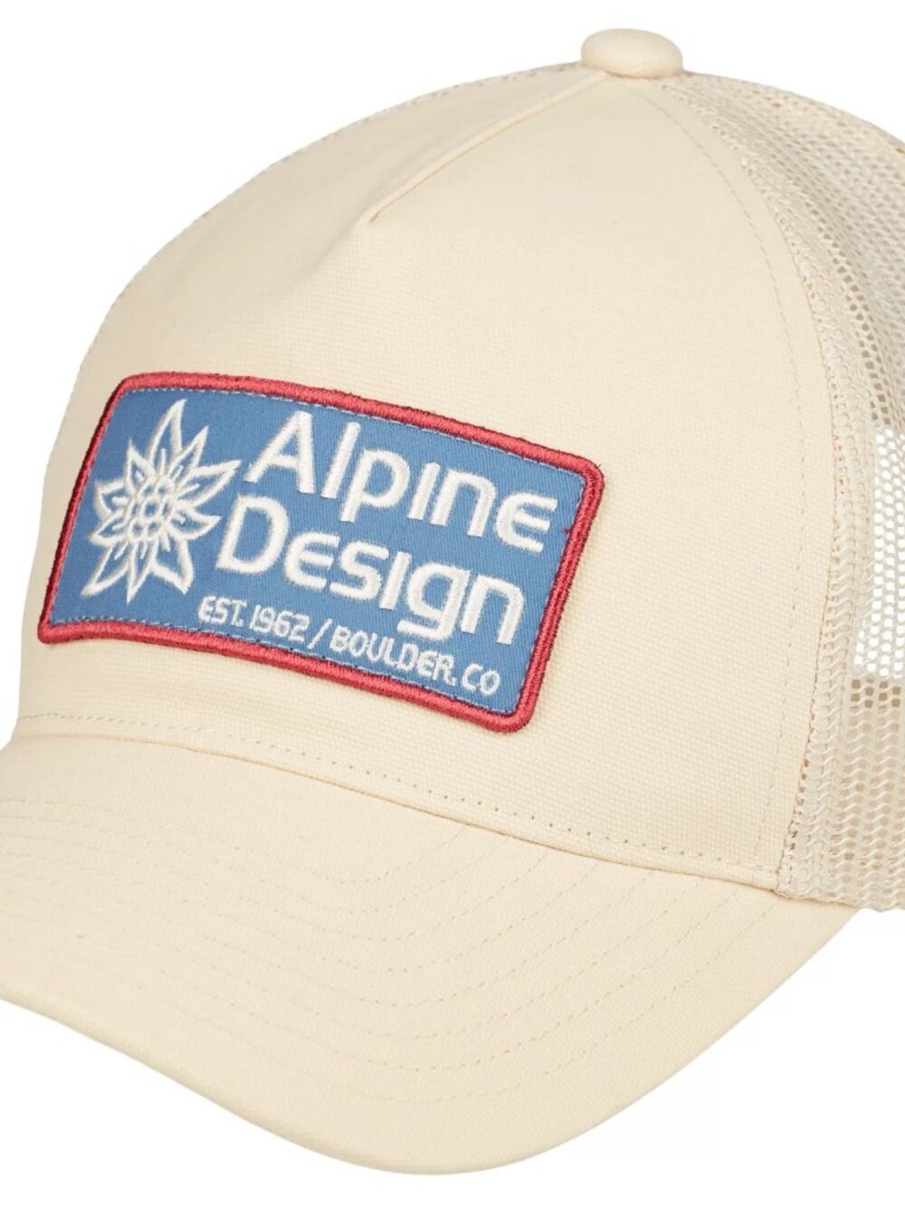 Alpine Design Mesh Back Trucker Hat - Color: Natural Khaki - Picture 8 of 8